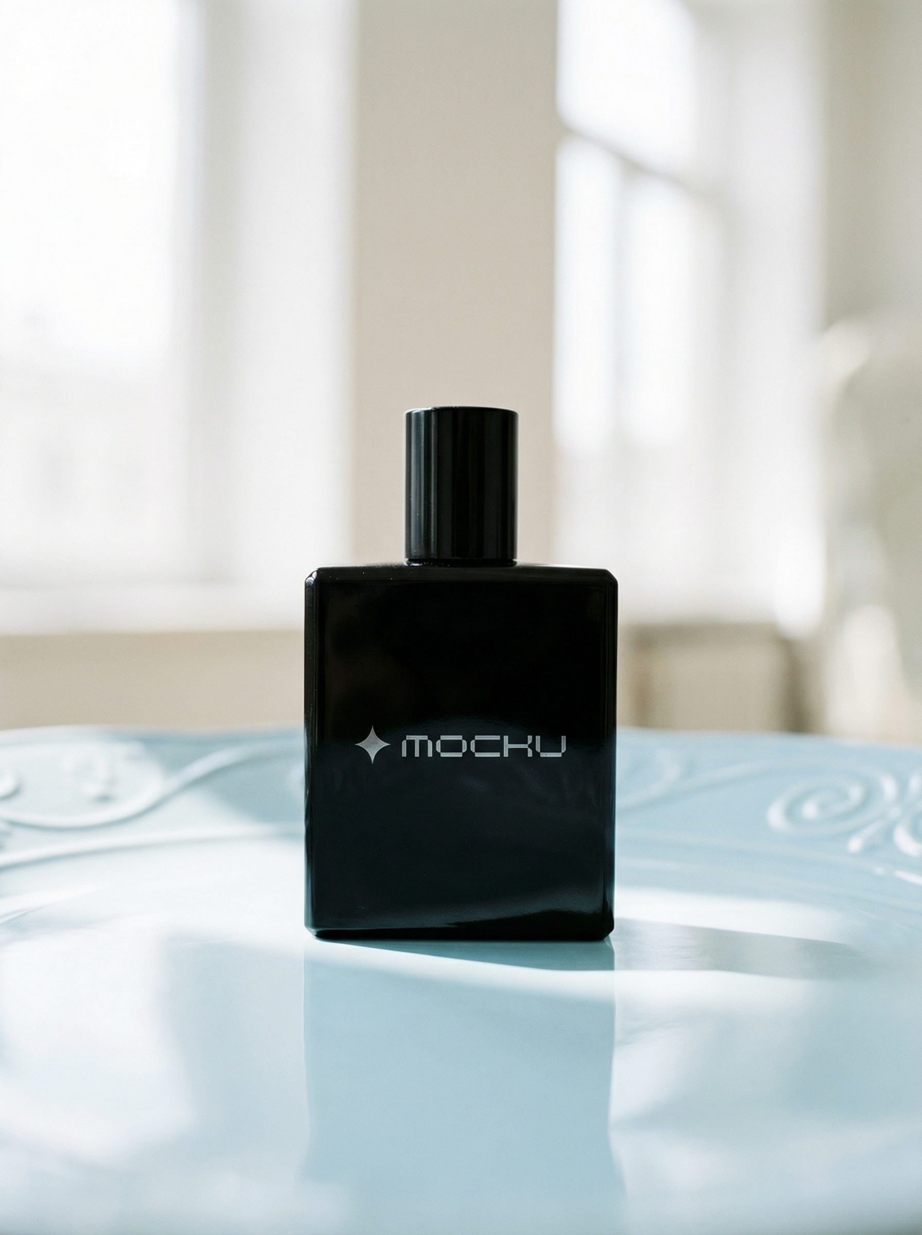 Perfume Bottle Minimal White mockup
