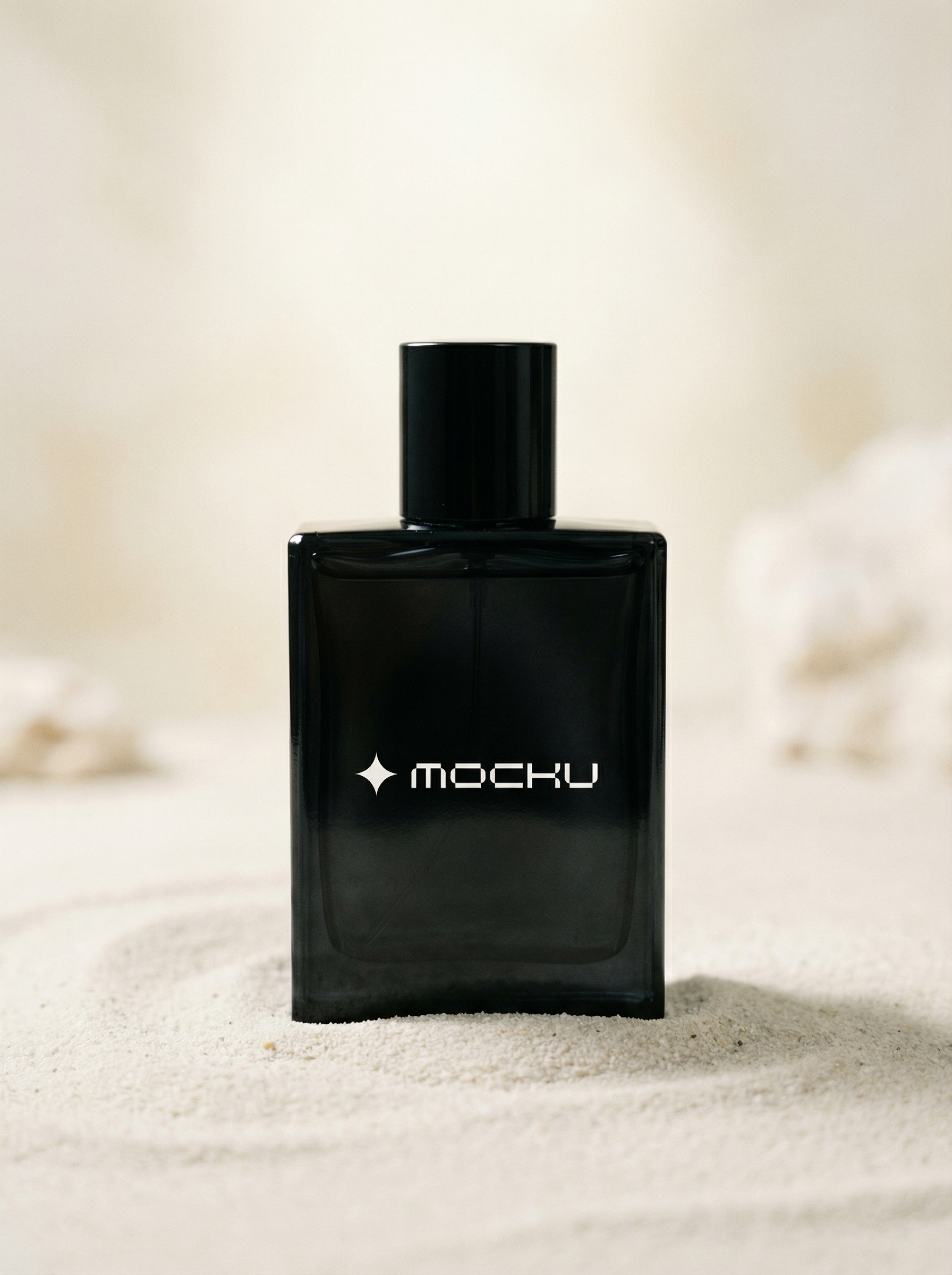 Perfume Bottle Minimal White mockup