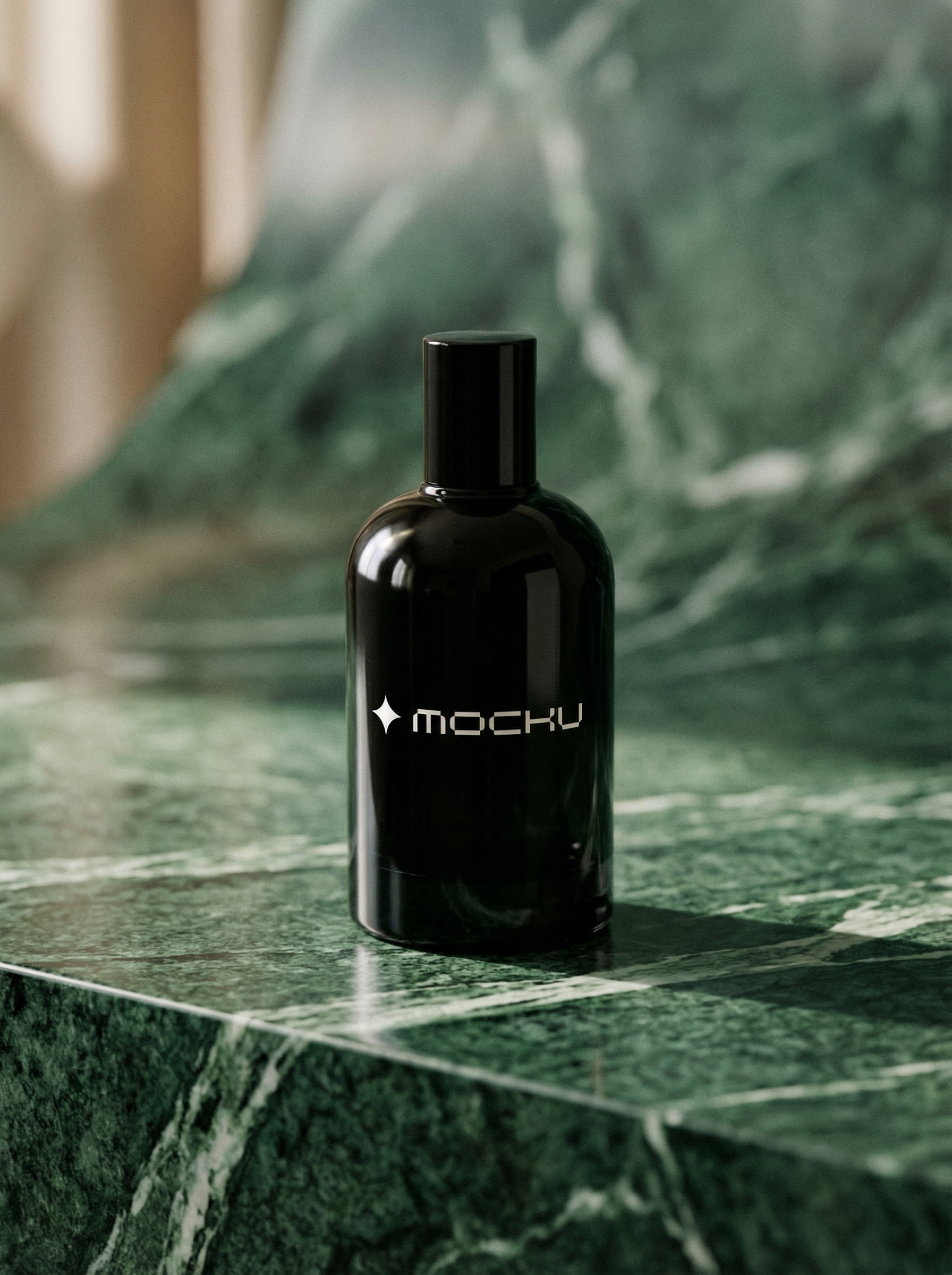 Perfume Bottle Minimal White mockup