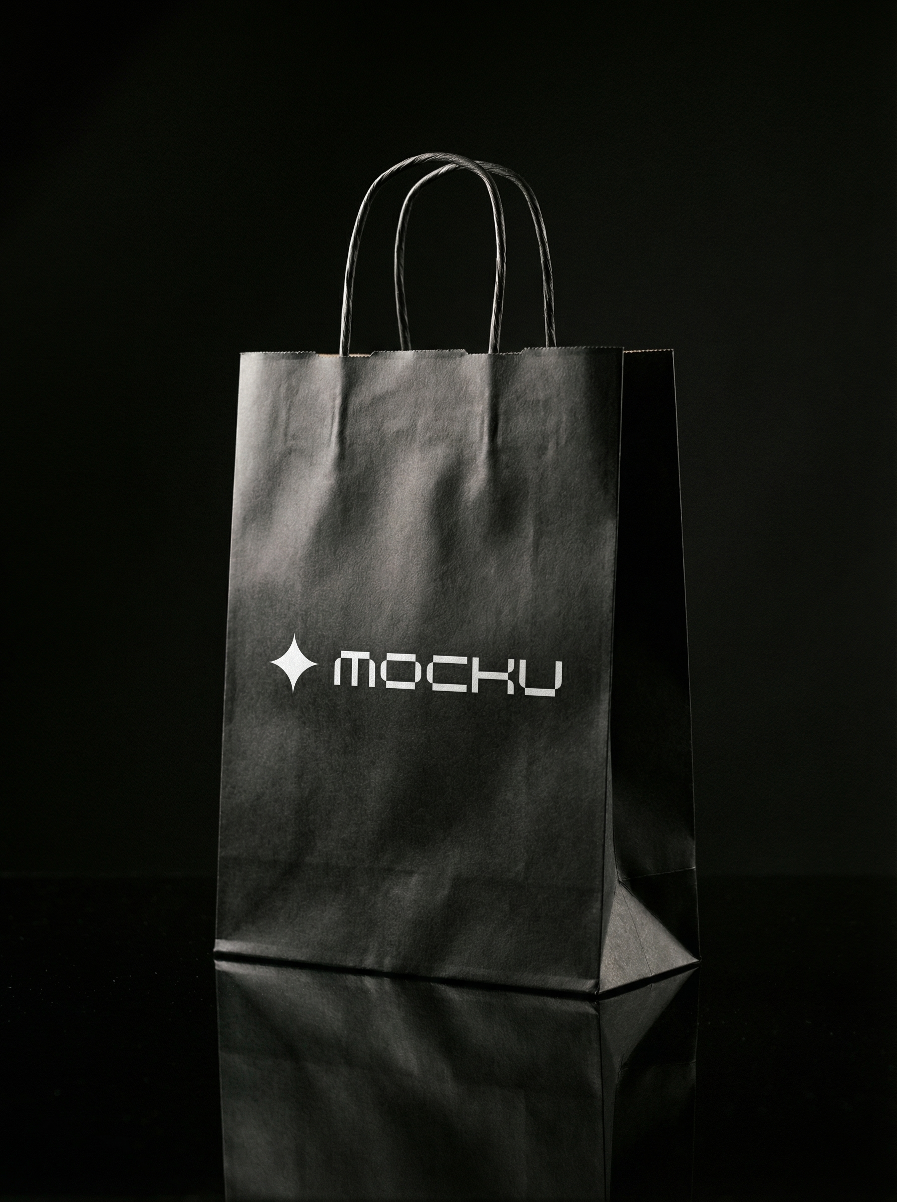 Paper Bag Minimal Dark mockup