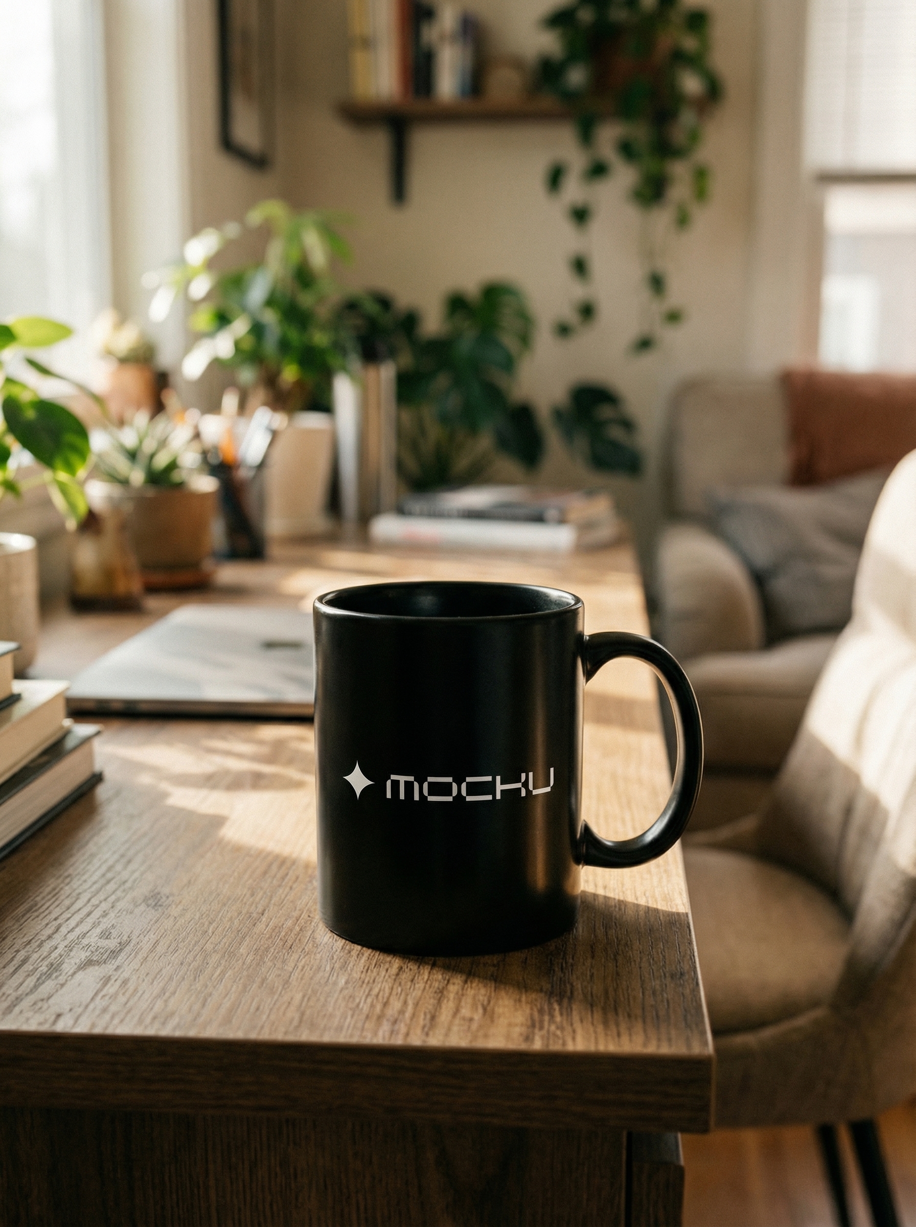 Mug Minimal White mockup