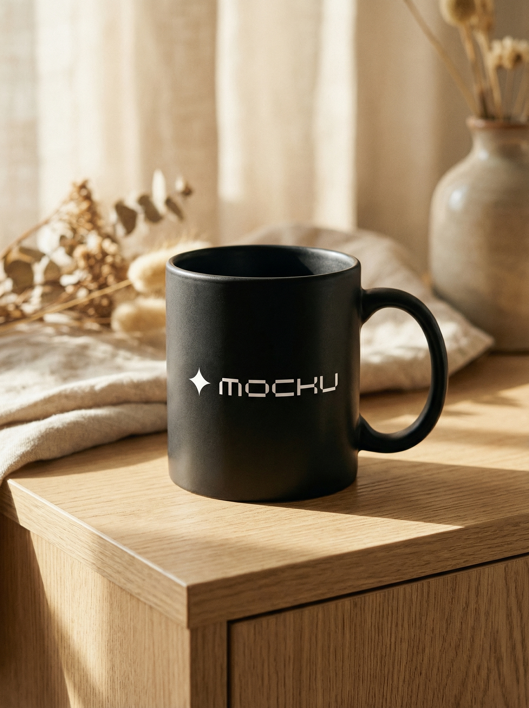 Mug Minimal White mockup