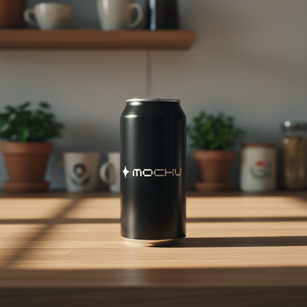 Energy Drink Can Kitchen mockup