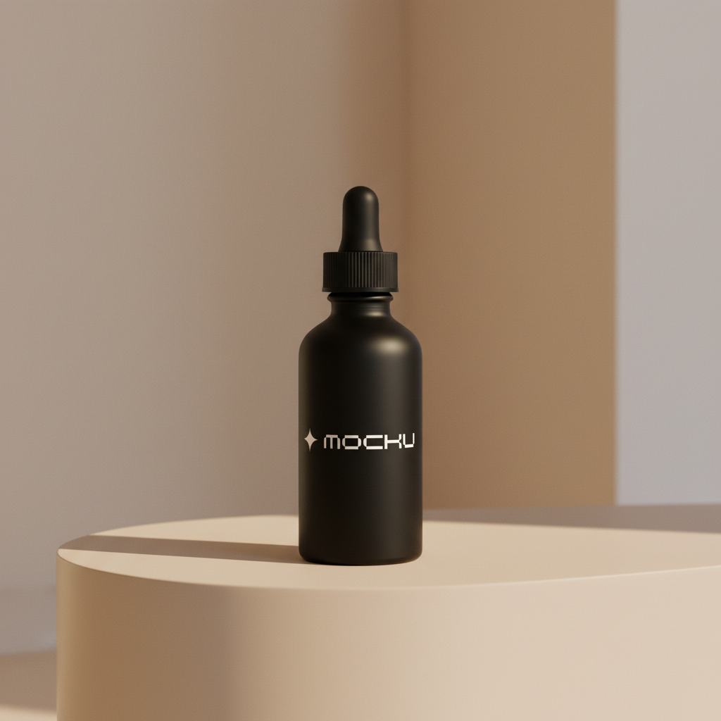 Dropper Bottle Frosted Elegance mockup