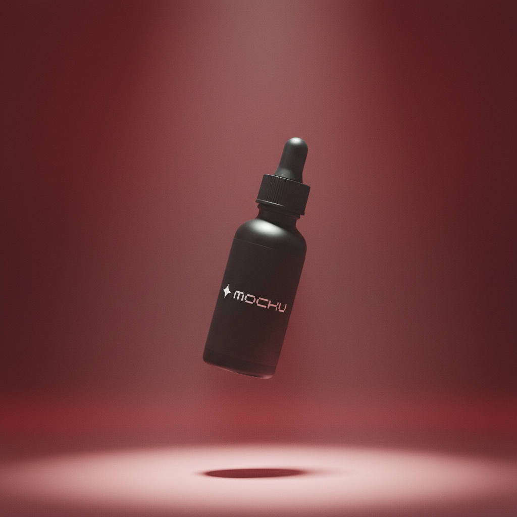 Dropper Bottle Floating Petals mockup