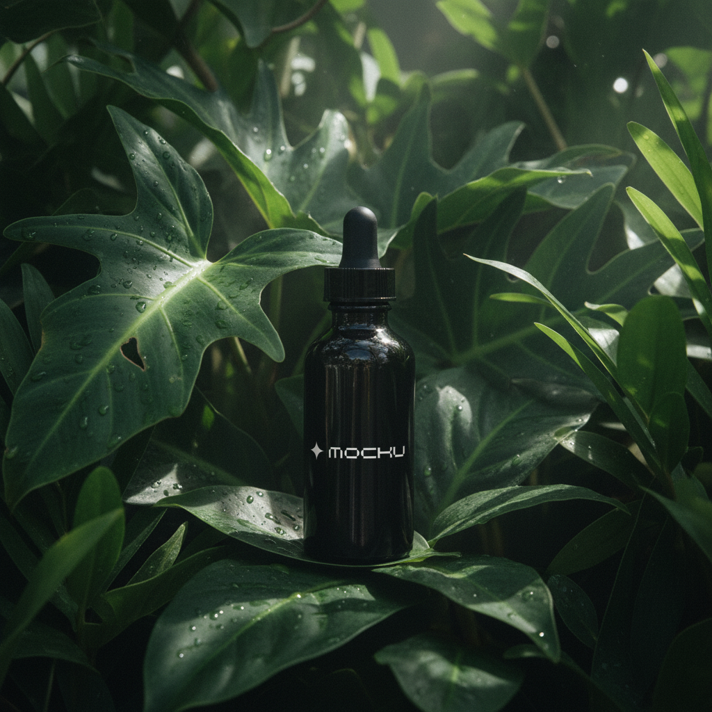 Dropper Bottle Minimal White mockup