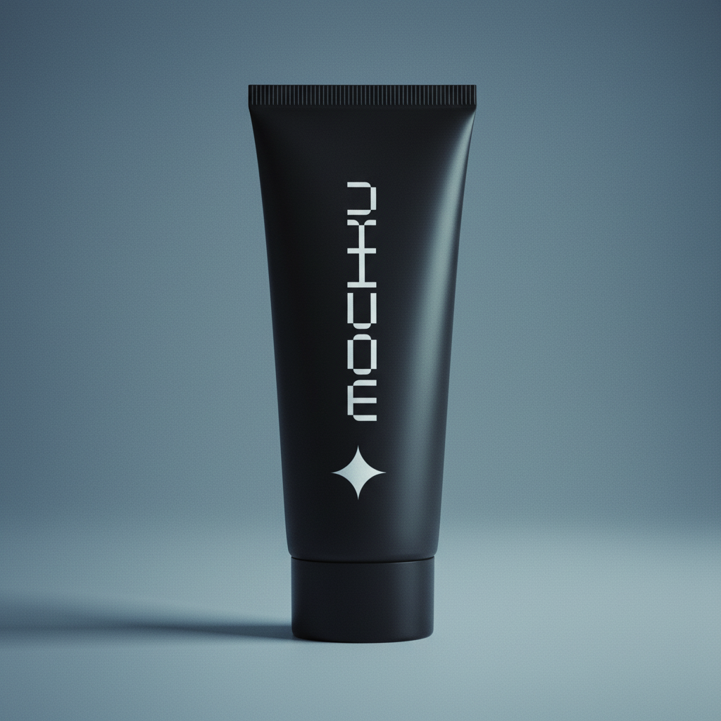 Cosmetic Tube Minimal White mockup
