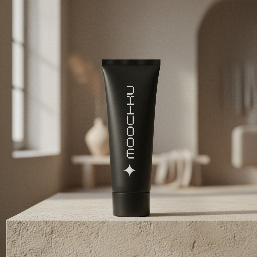 Cosmetic Tube Minimal White mockup