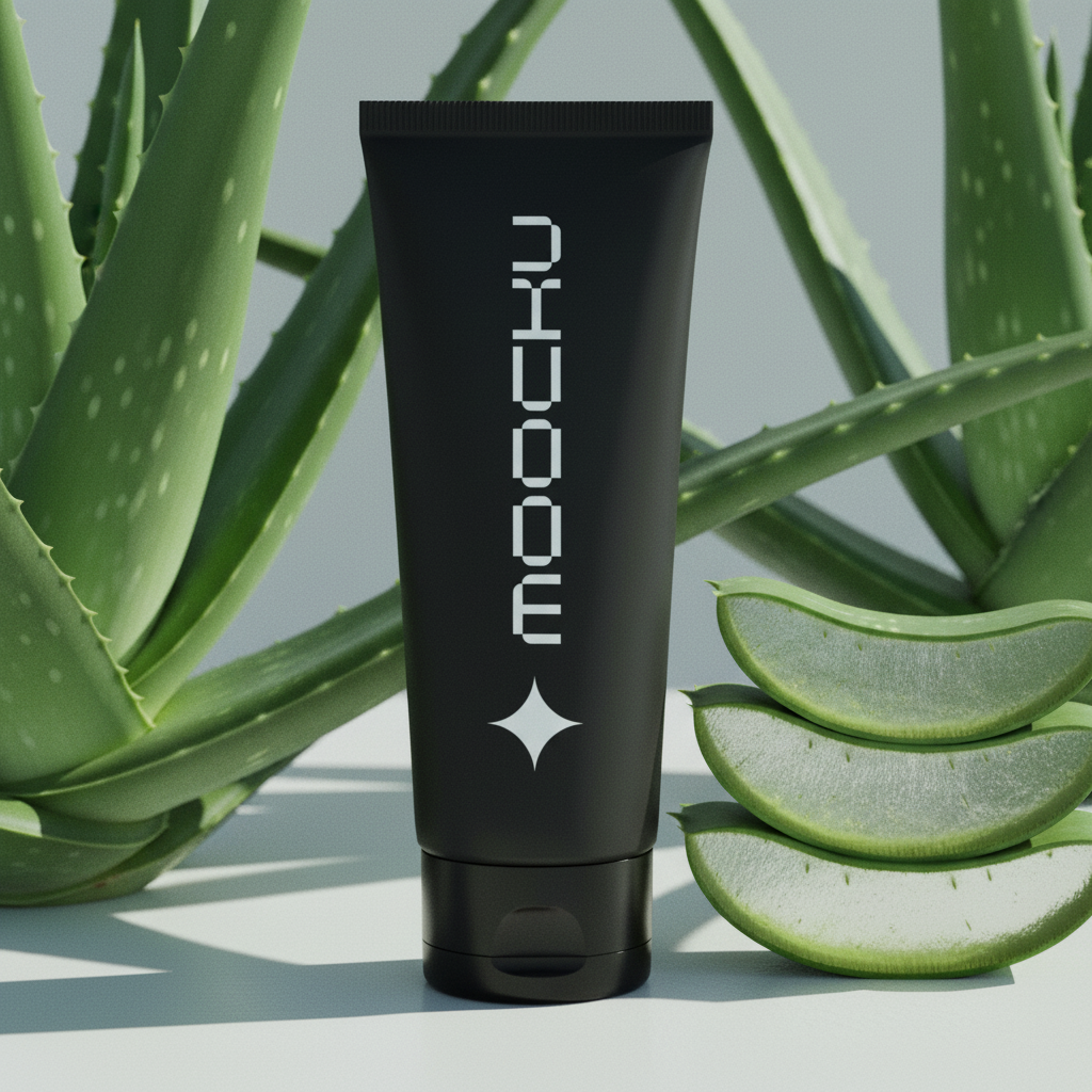 Cosmetic Tube Minimal White mockup