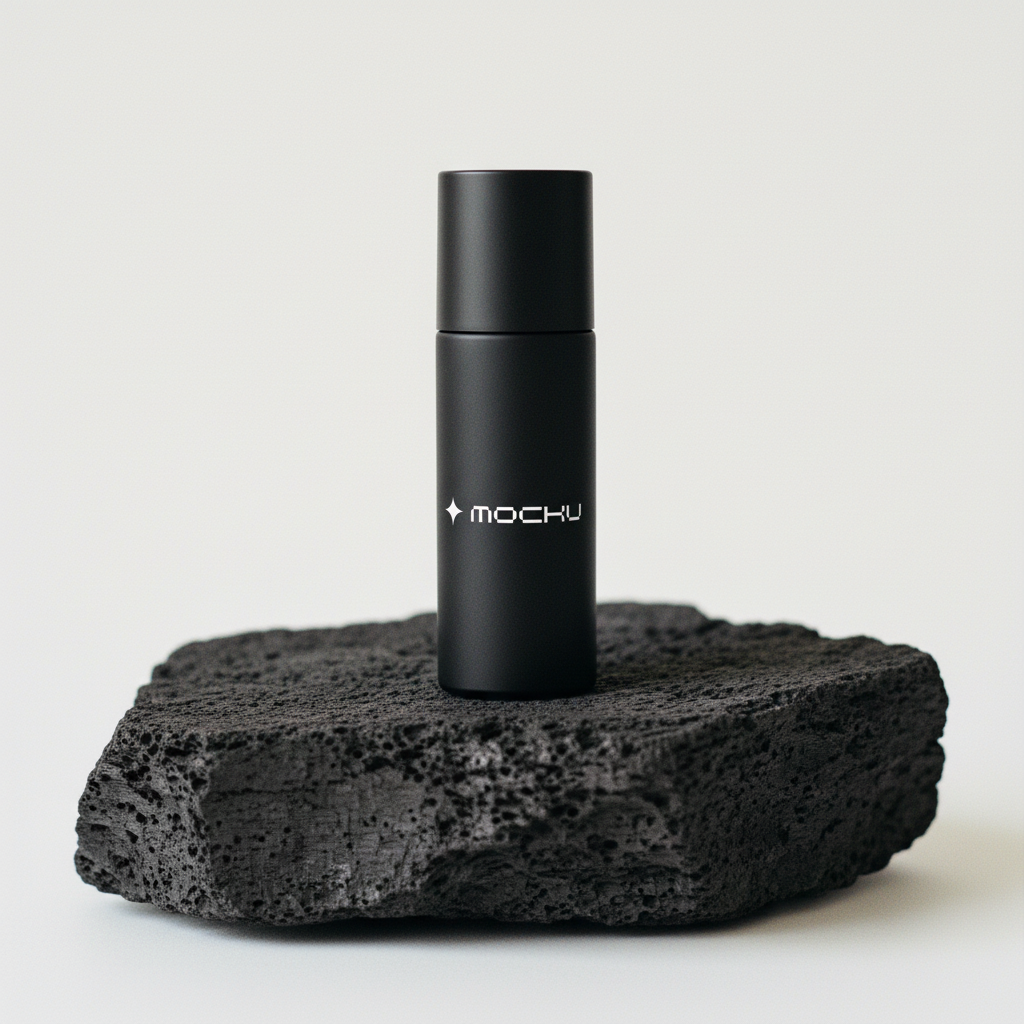 Cosmetic Bottle Minimal White mockup