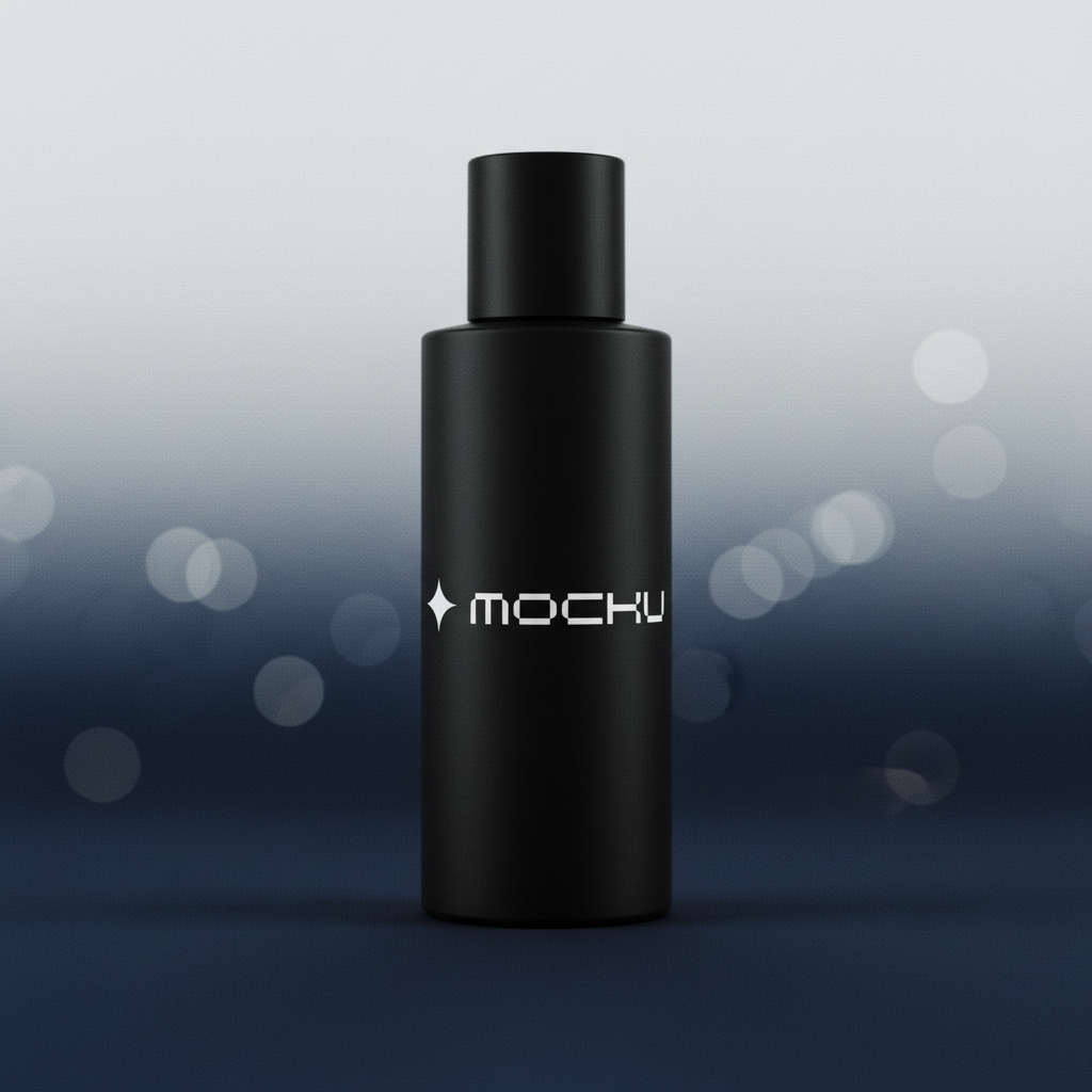 Cosmetic Bottle Minimal White mockup