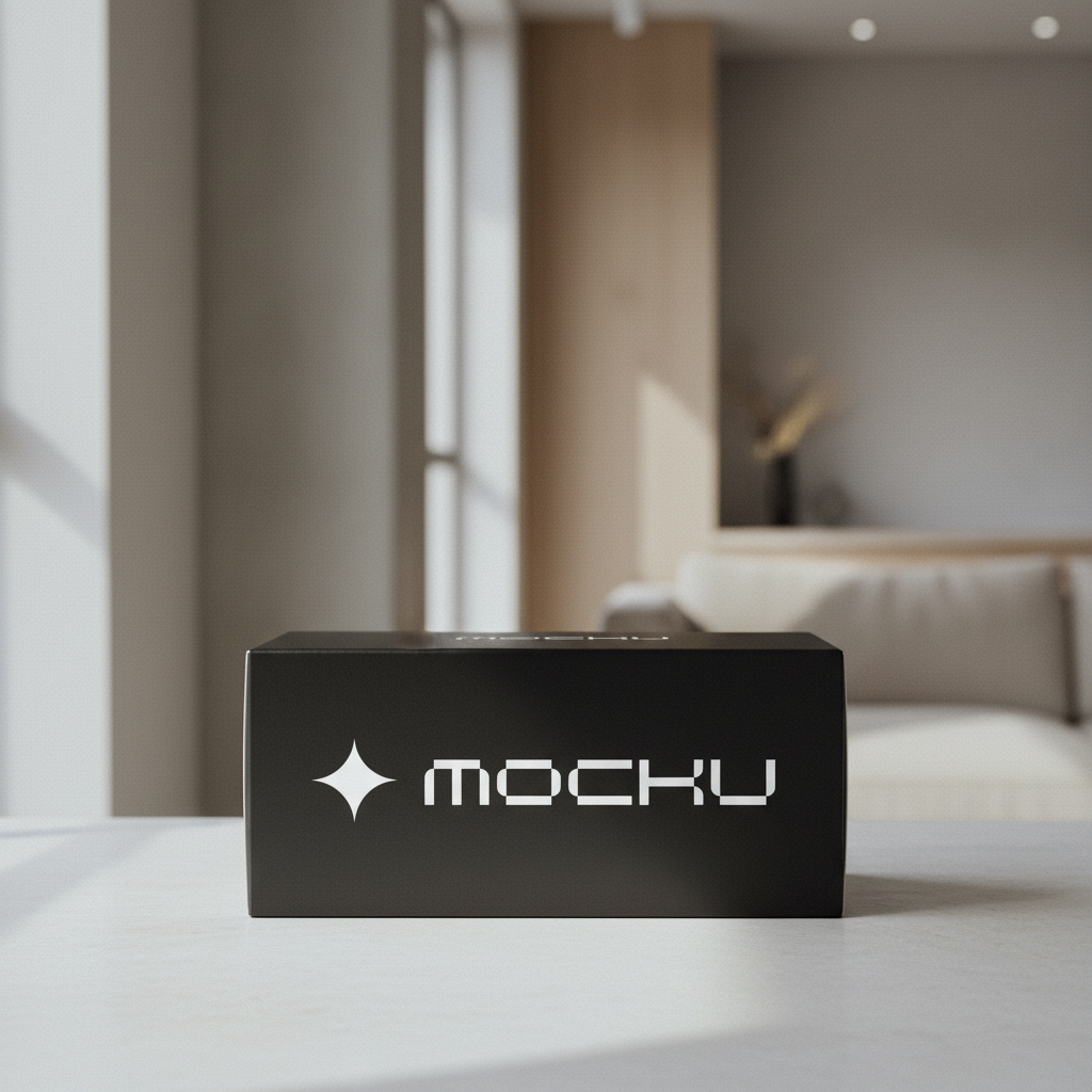 Cookie Box Minimal White mockup