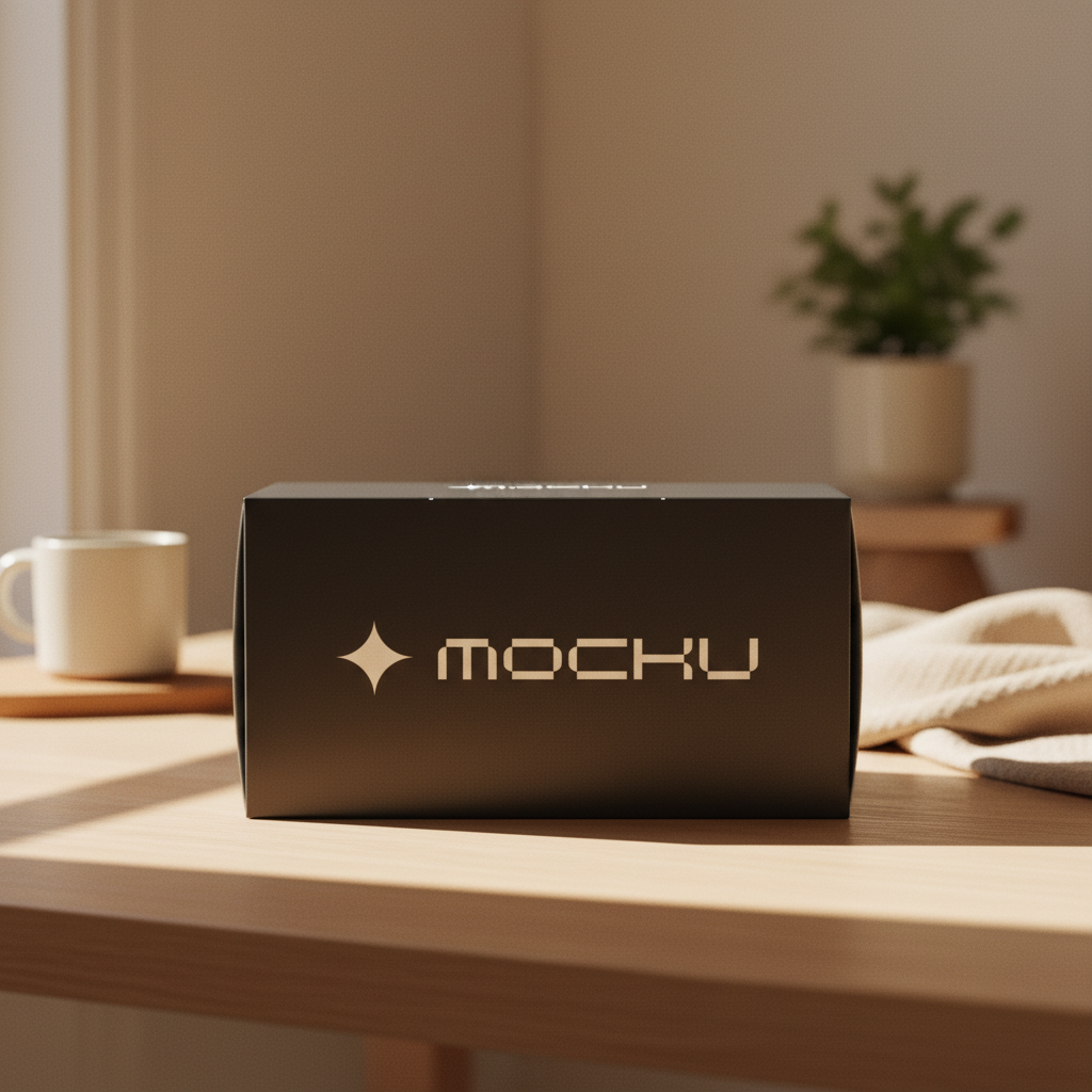 Cookie Box Minimal White mockup