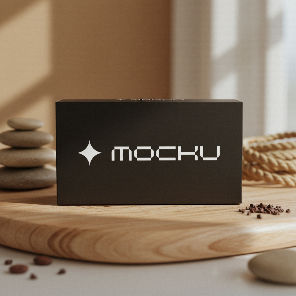 Cookie Box Minimal White mockup