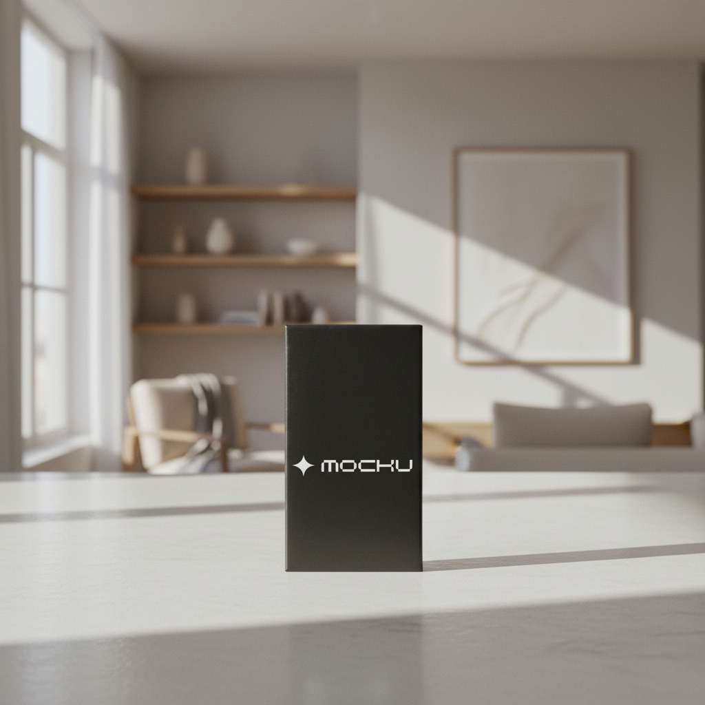 Chocolate Bar Wrapper Minimal White mockup