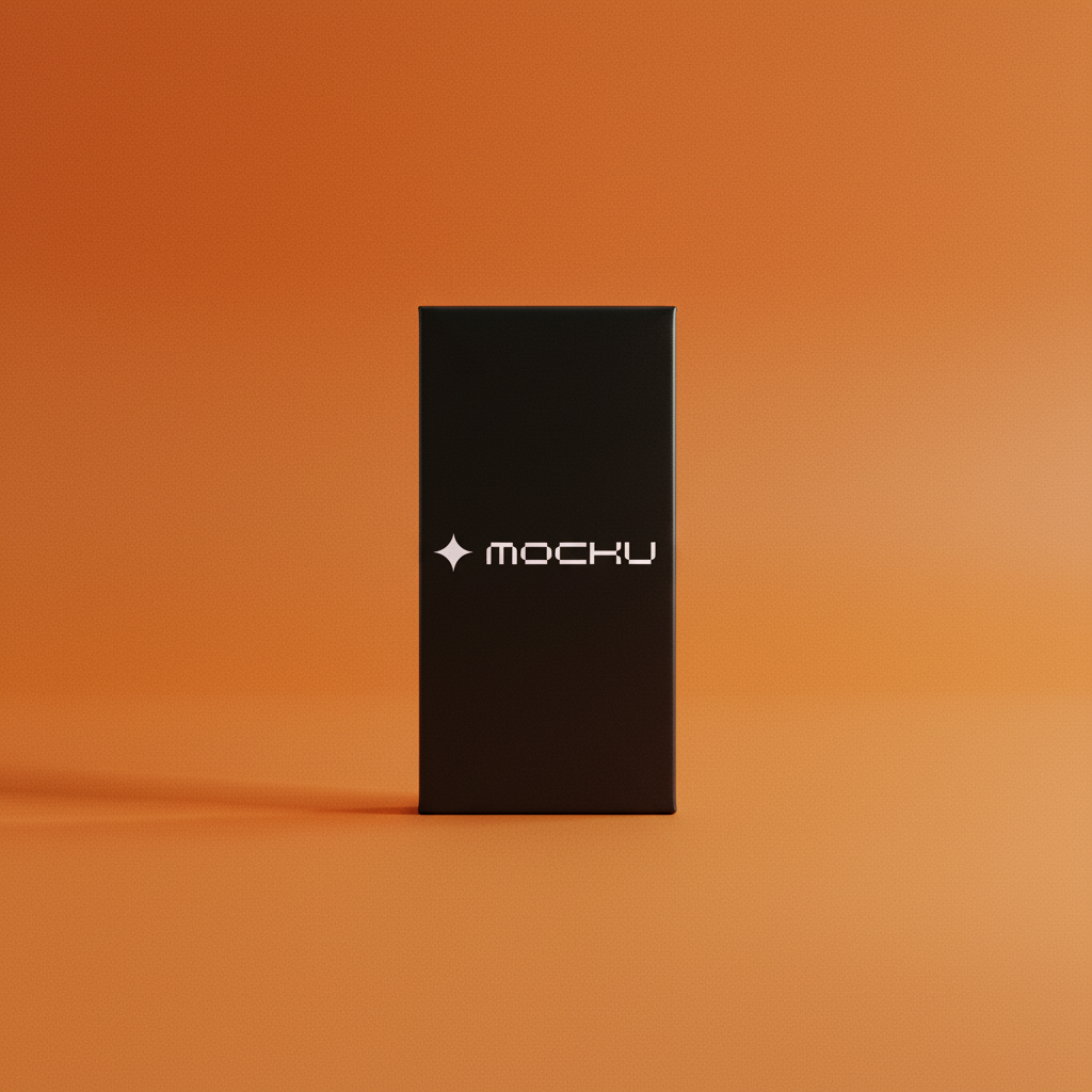 Chocolate Bar Wrapper Minimal White mockup