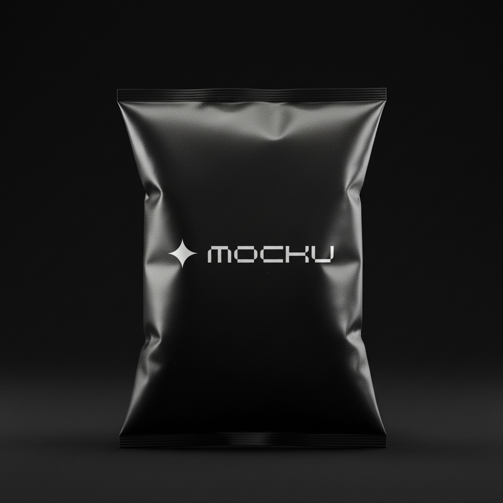 Chips Bag Minimal Dark mockup