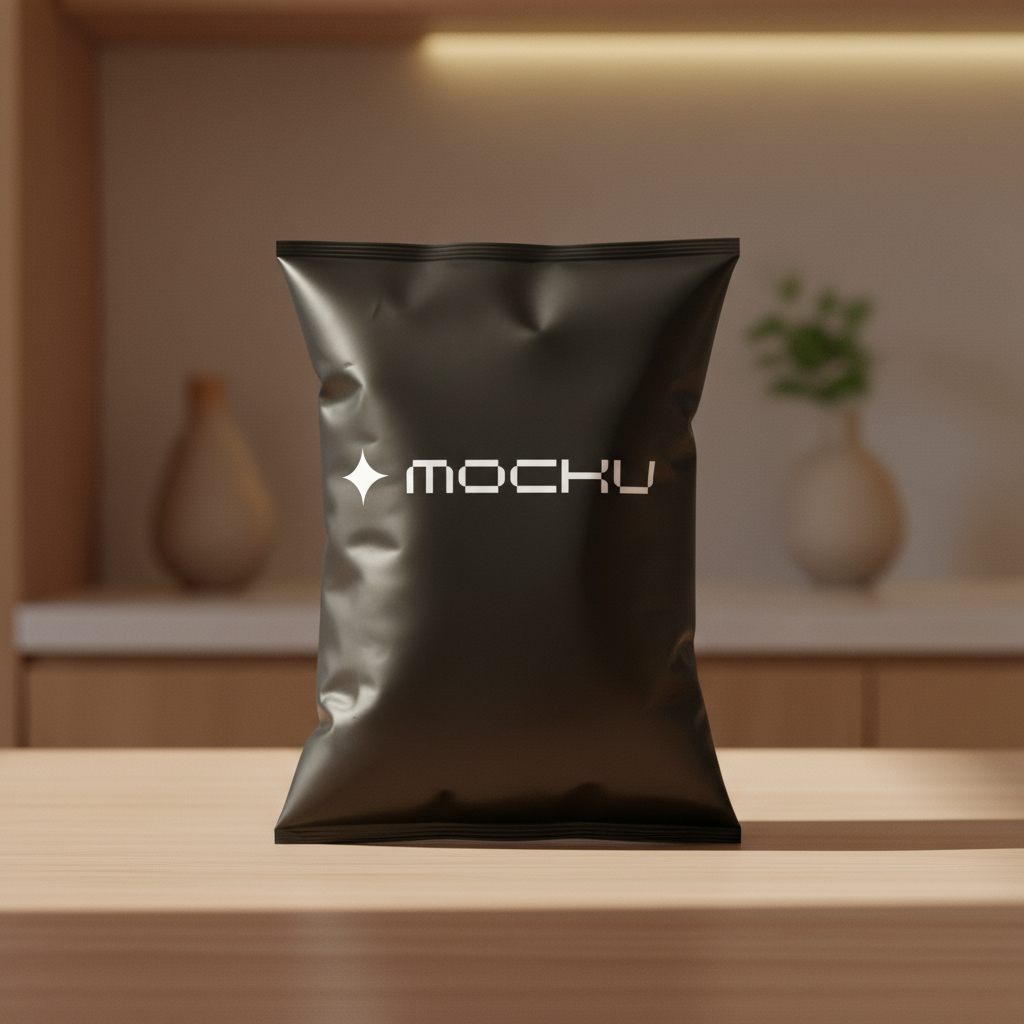 Chips Bag Minimal White mockup