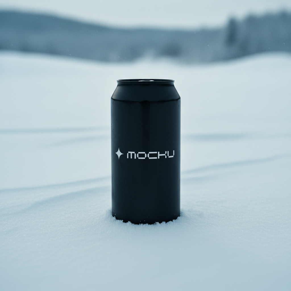 Can Minimal White mockup