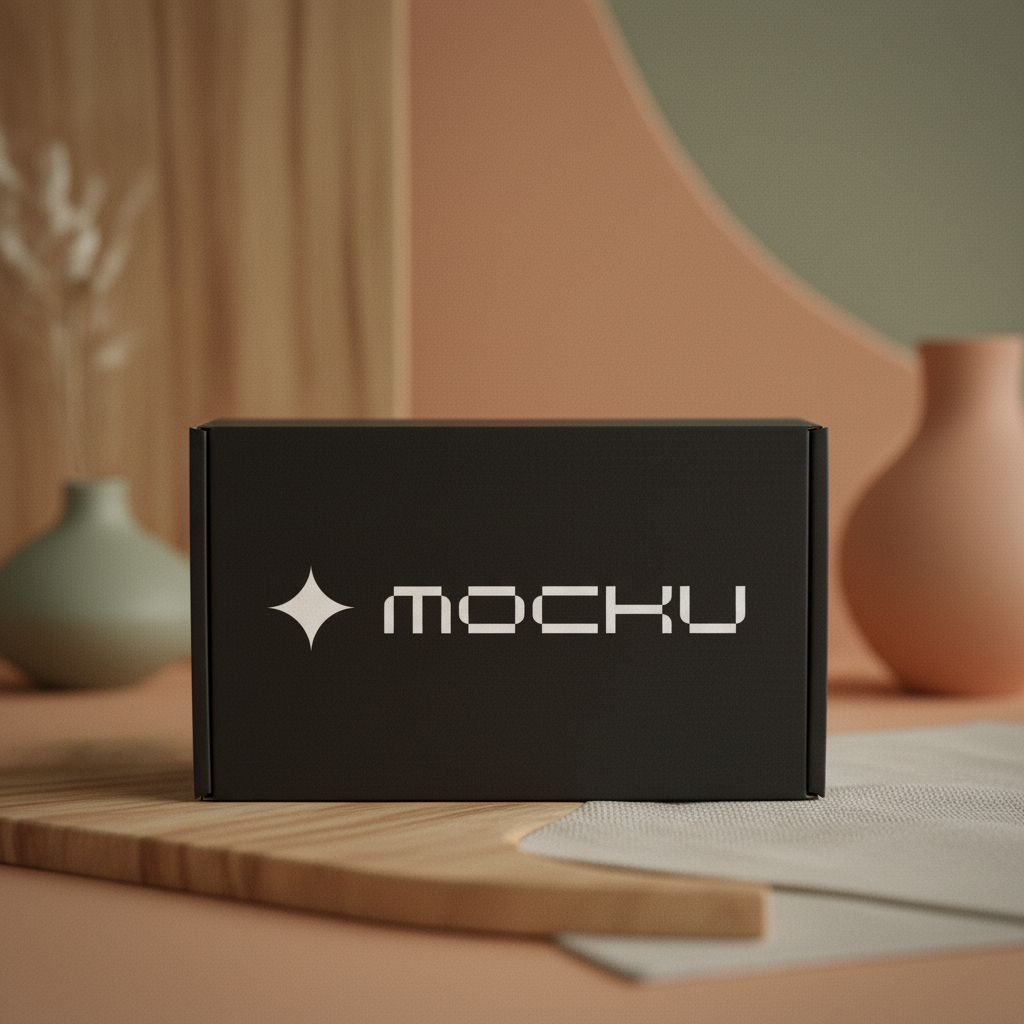 Box Minimal White mockup