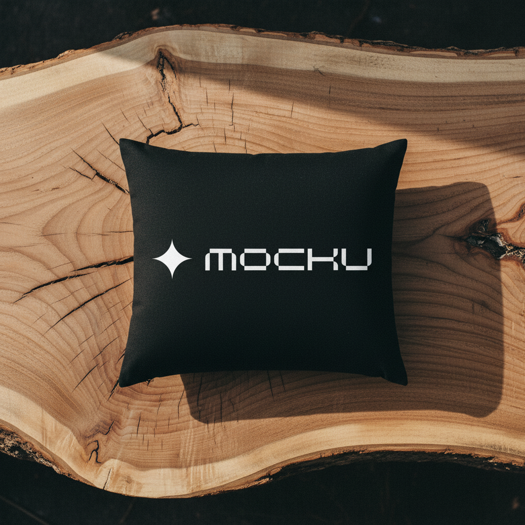 Pillow Natural Wood Core mockup