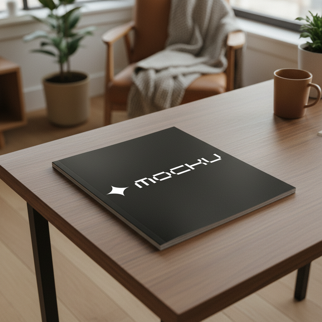 Magazine Home Office mockup