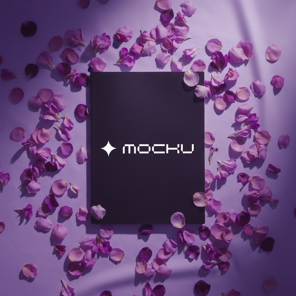 Magazine Violet Bloom Reverie mockup