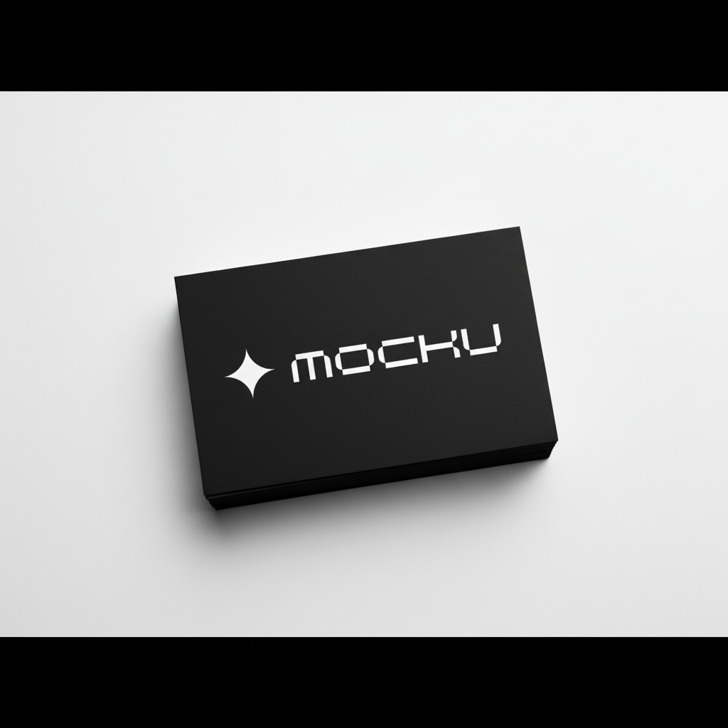 Business Card Minimal White mockup