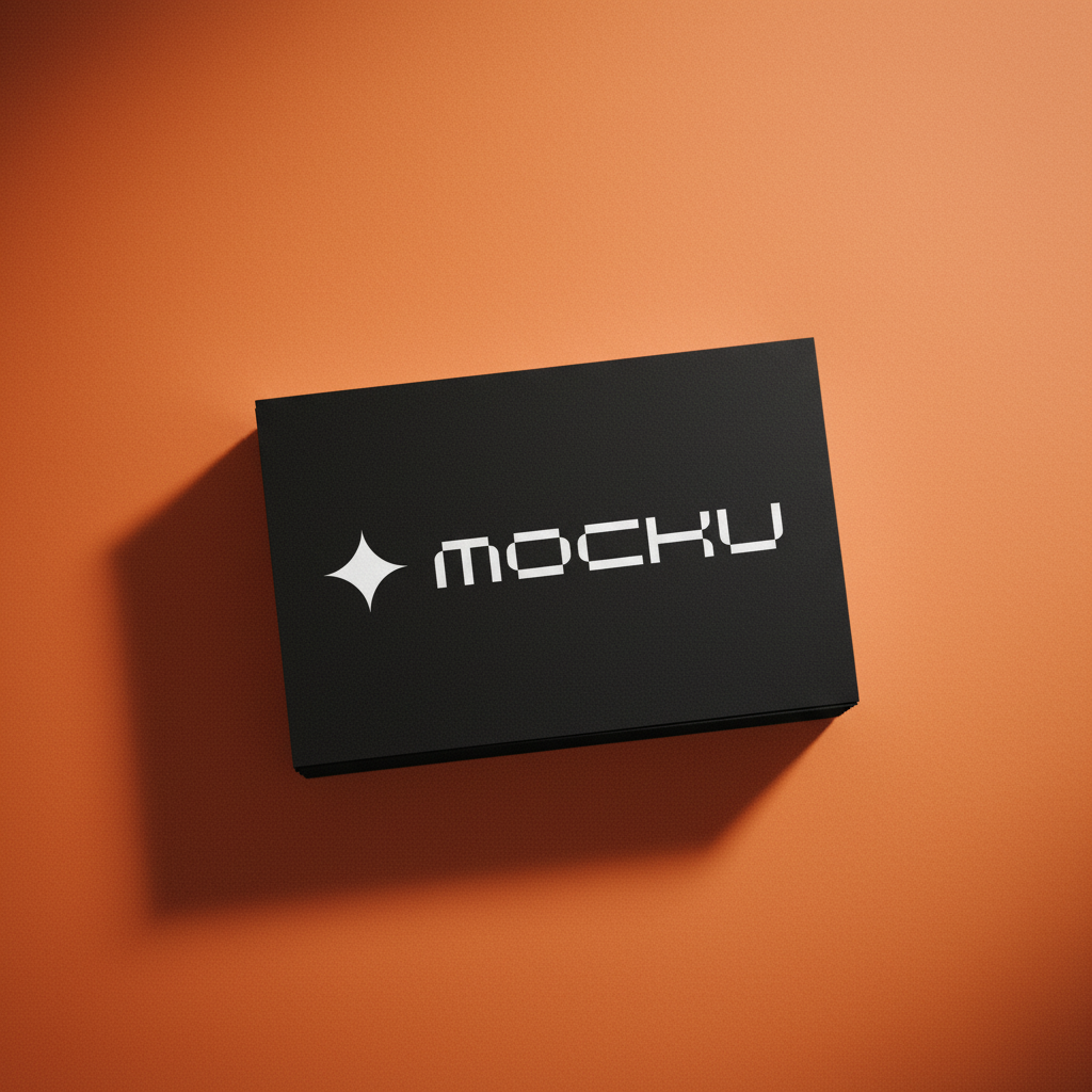 Business Card Bold Orange Studio mockup