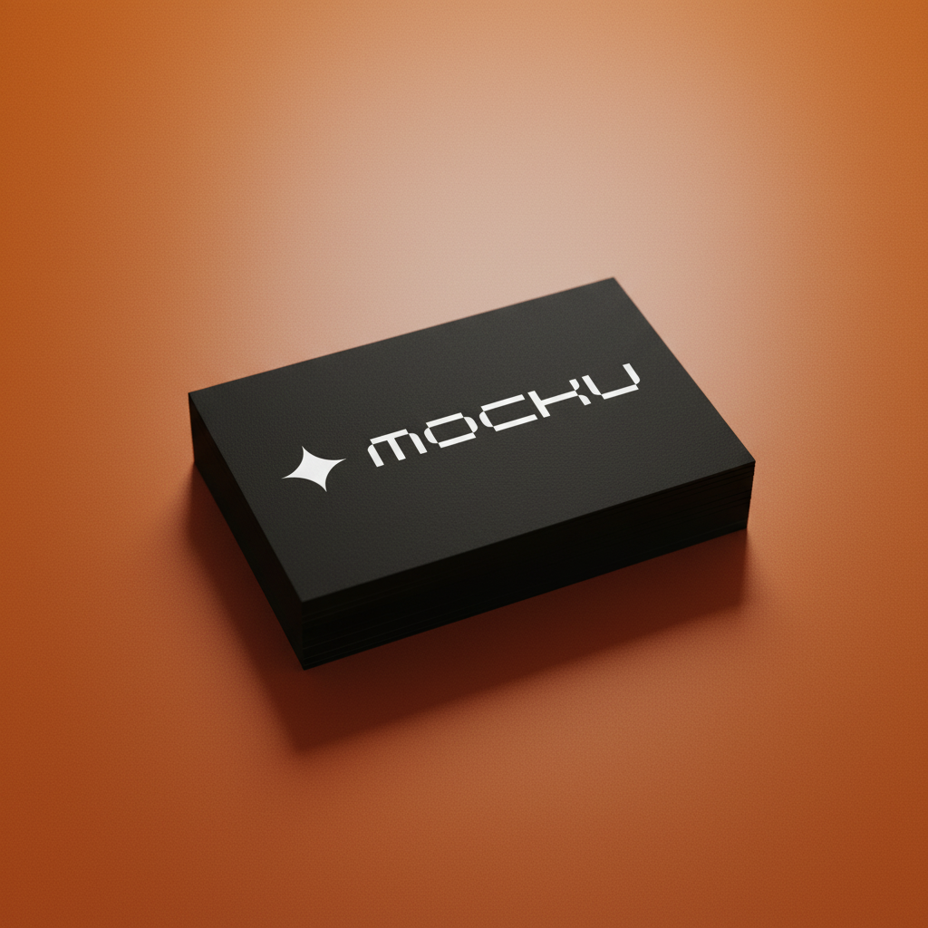 Business Card Orange Studio mockup