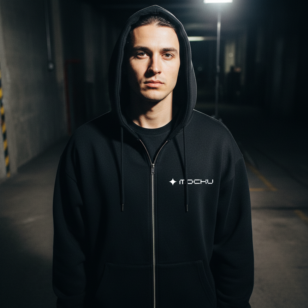 Zip Hoodie Lifestyle mockup