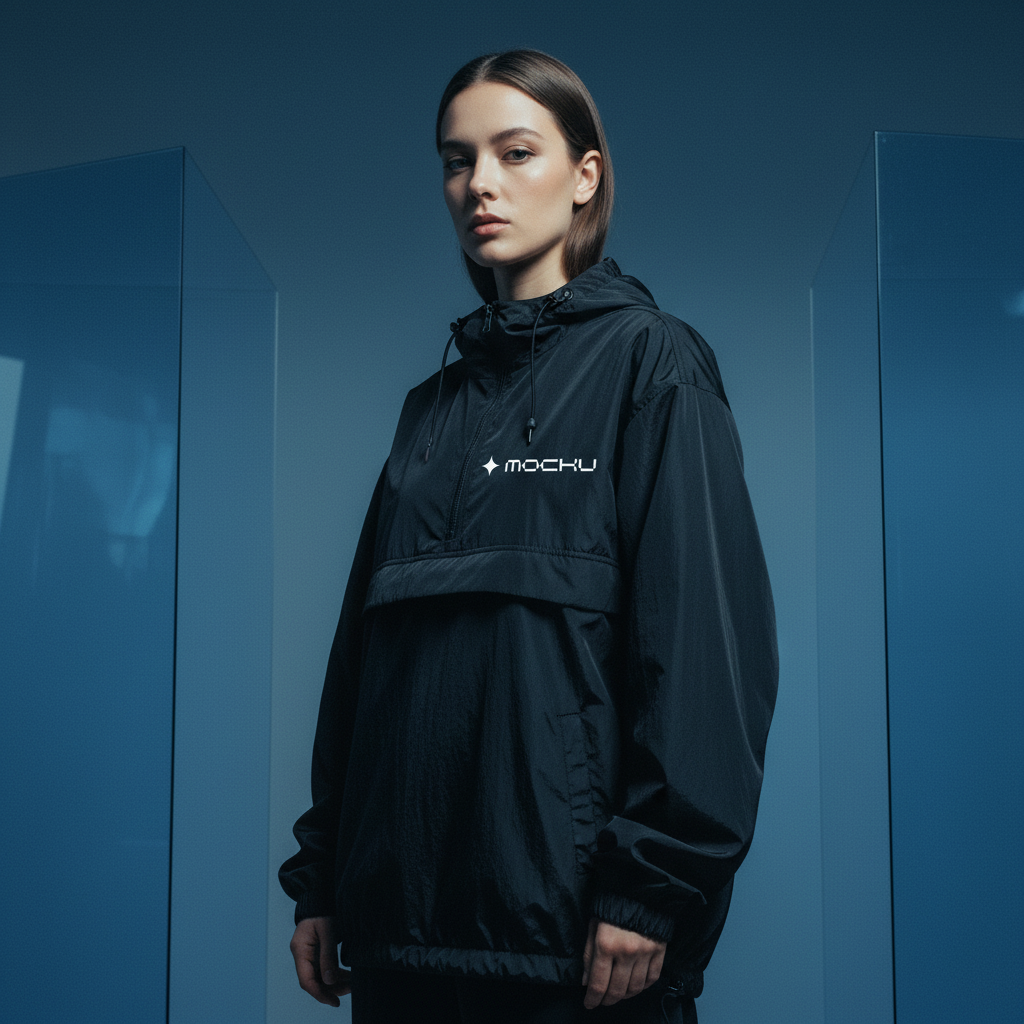 Windbreaker Ultramarine Glass Calm mockup