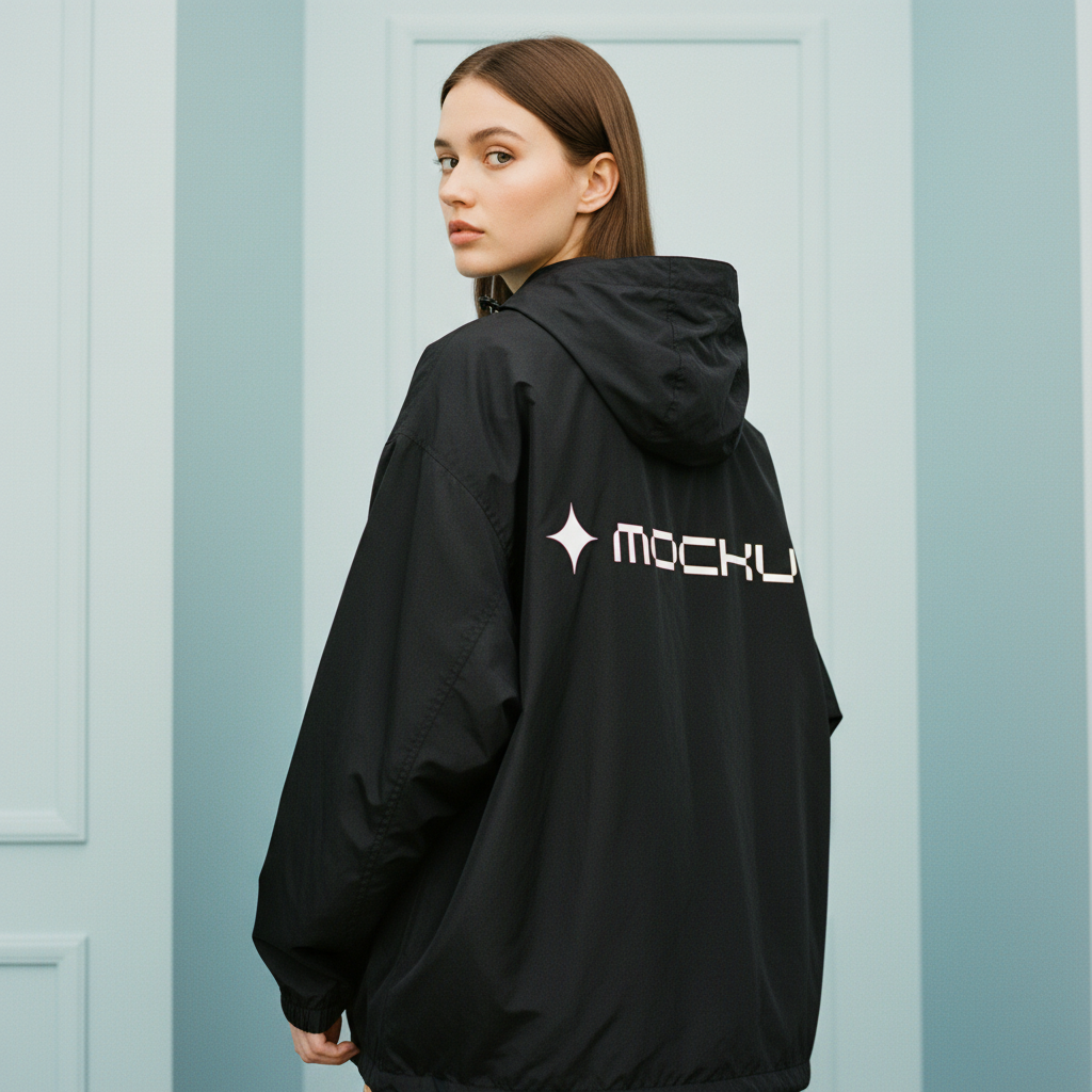 Windbreaker Sky Blue Porcelain mockup