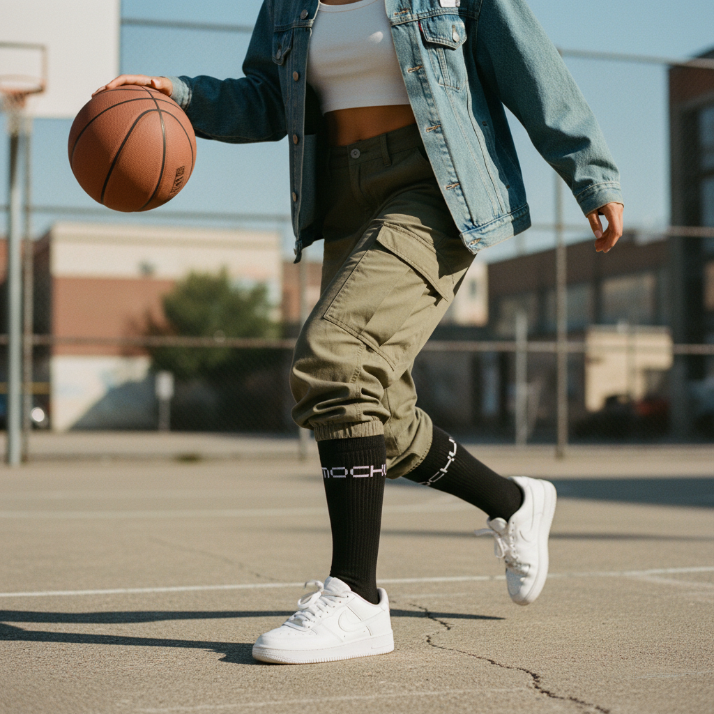 Socks Urban Court Lifestyle mockup