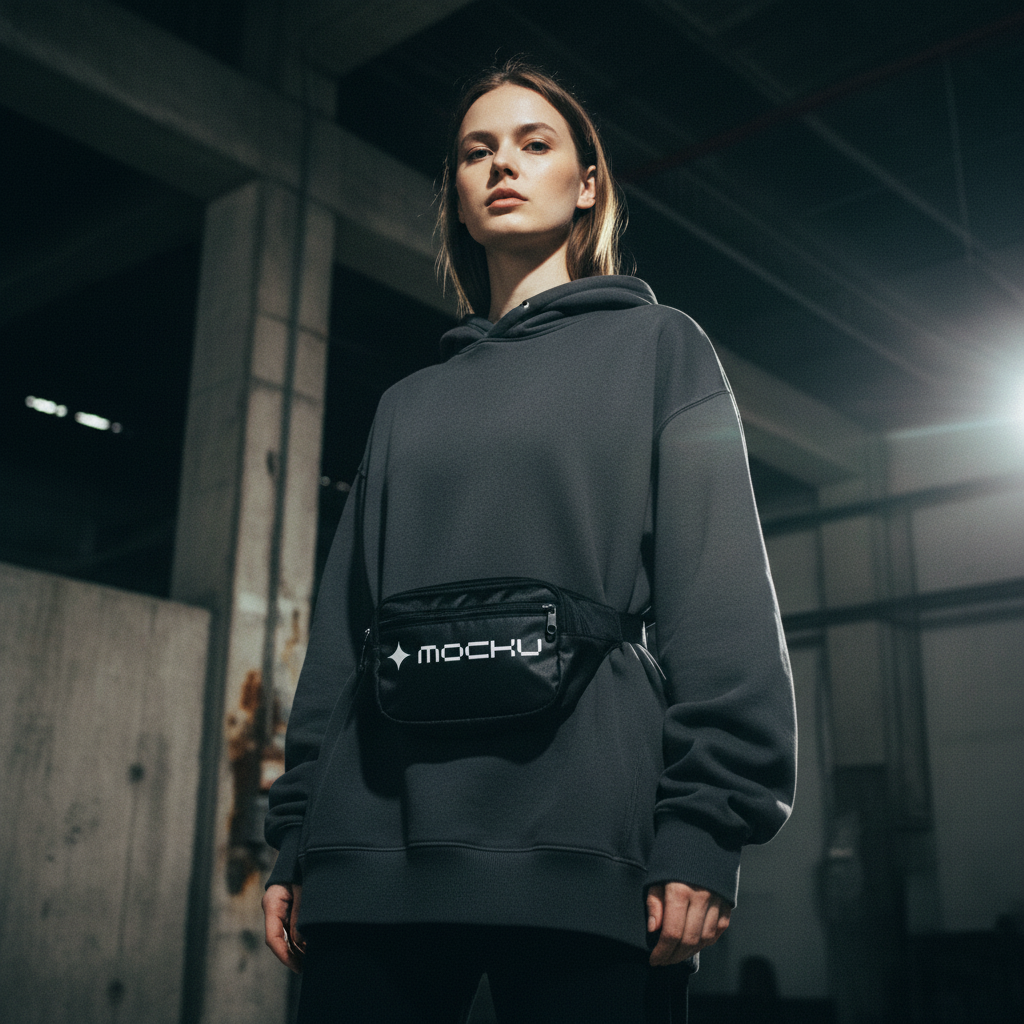 Small Waist Sport Bag Lifestyle mockup