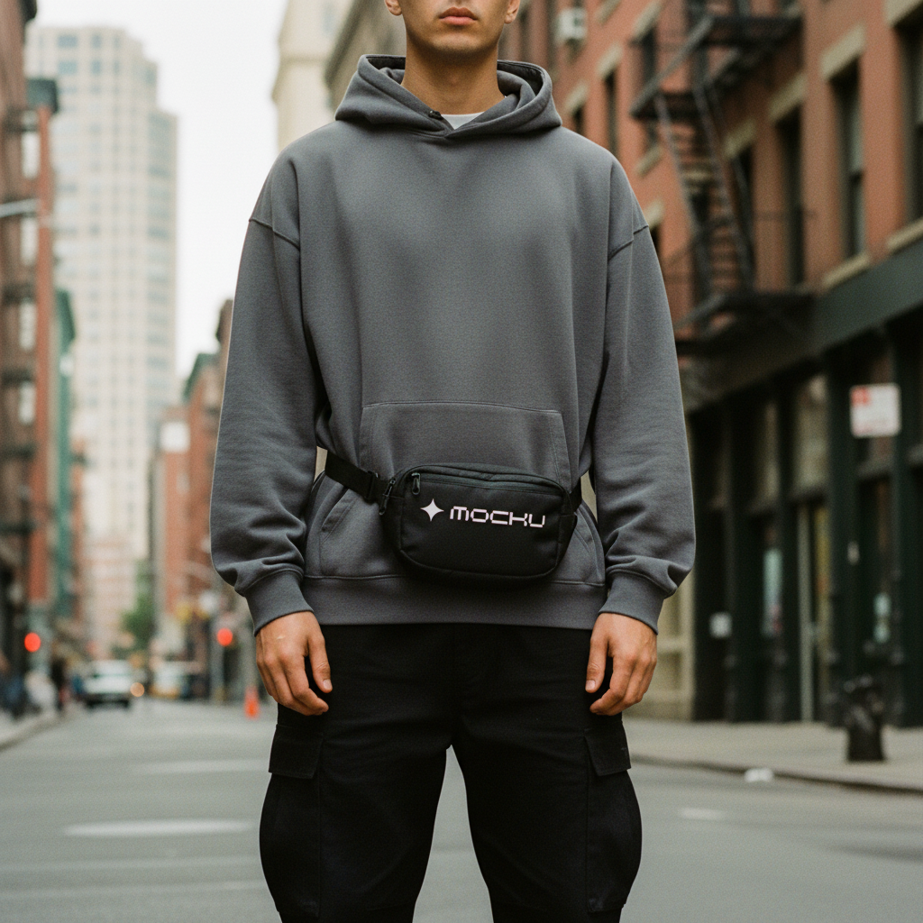 Small Waist Sport Bag Urban mockup