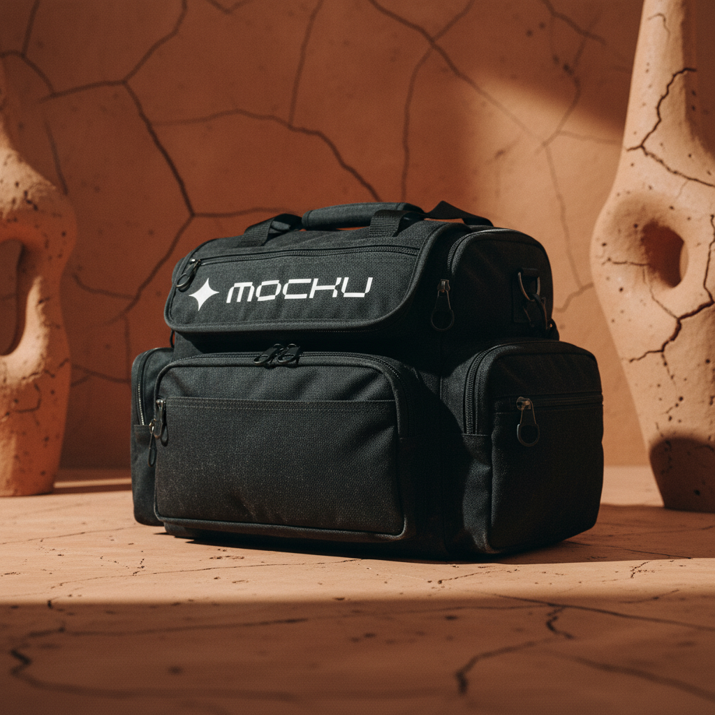 Small Waist Sport Bag Burnt Clay Editorial mockup