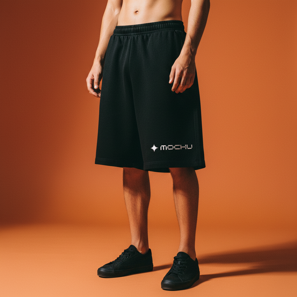 Shorts Bold Orange Studio mockup