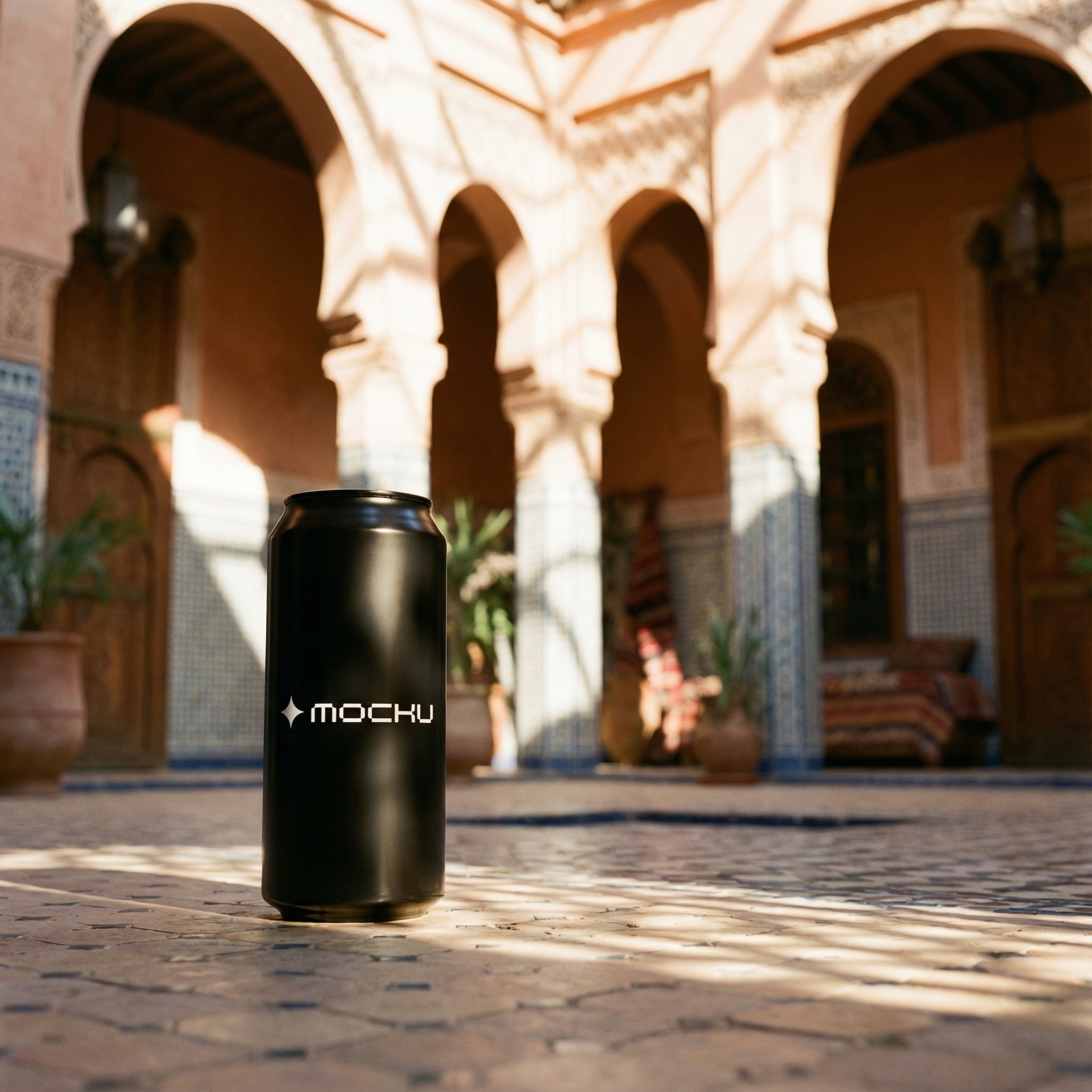 Can Minimal White mockup