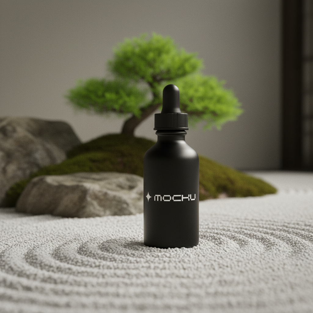 Dropper Bottle Minimal White mockup