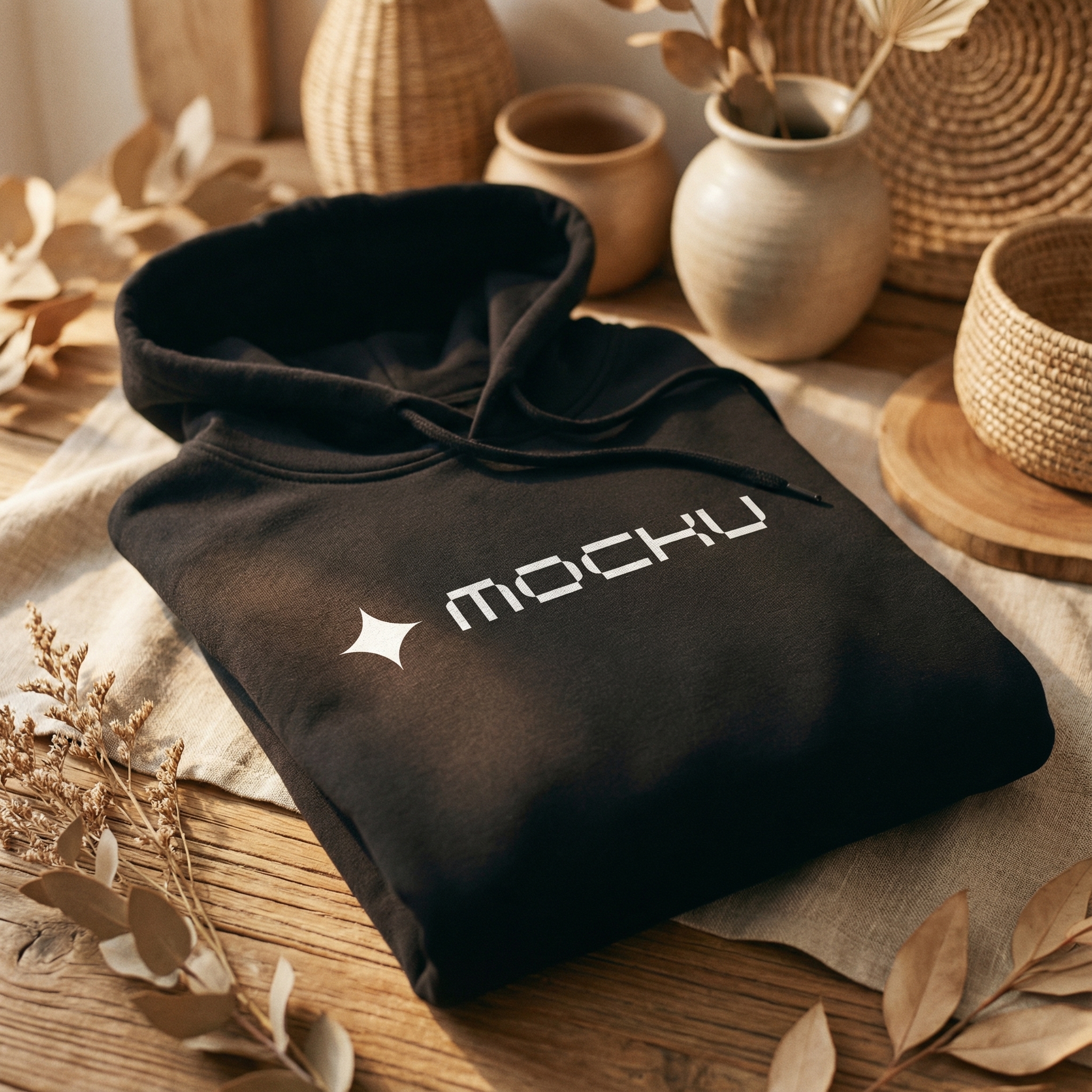 Hoodie Warm Botanical Editorial mockup