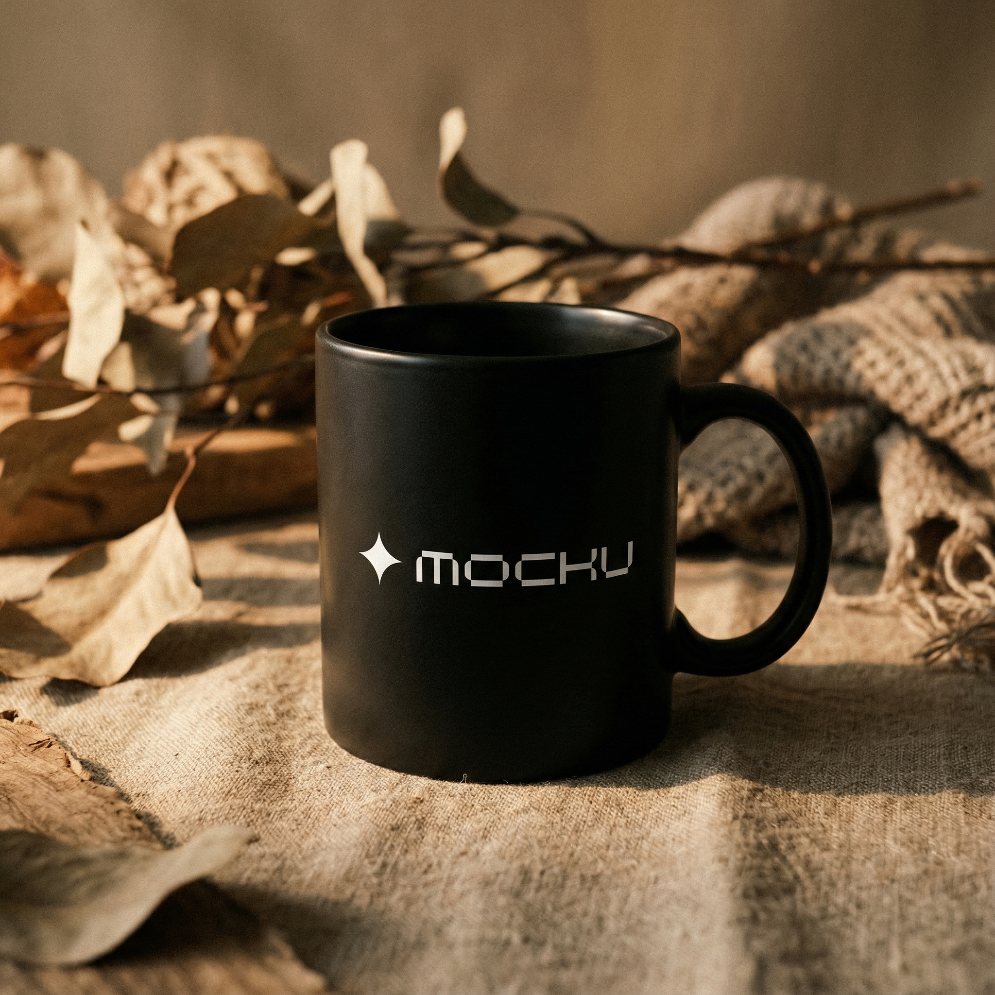 Mug Minimal White mockup