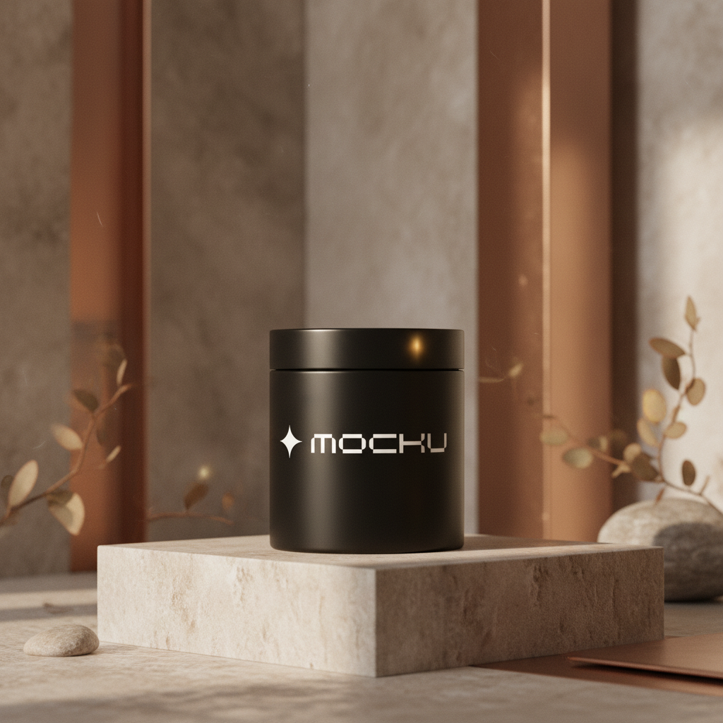 Jar Minimal White mockup