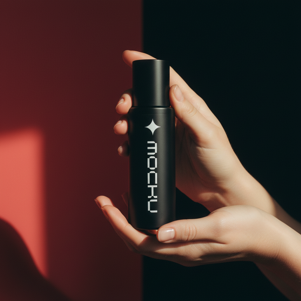 Cosmetic Bottle Minimal White mockup