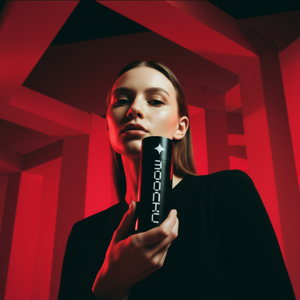 Cosmetic Bottle Minimal White mockup