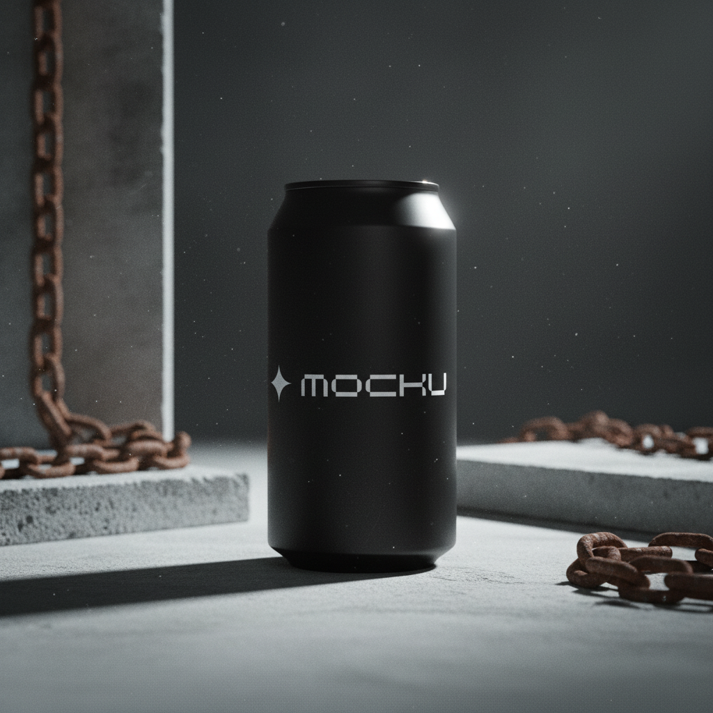 Can Minimal White mockup