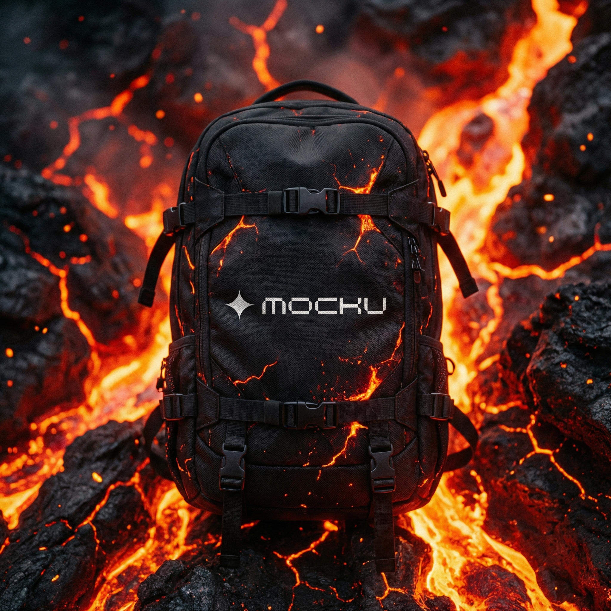 Backpack Molten Core Inferno mockup