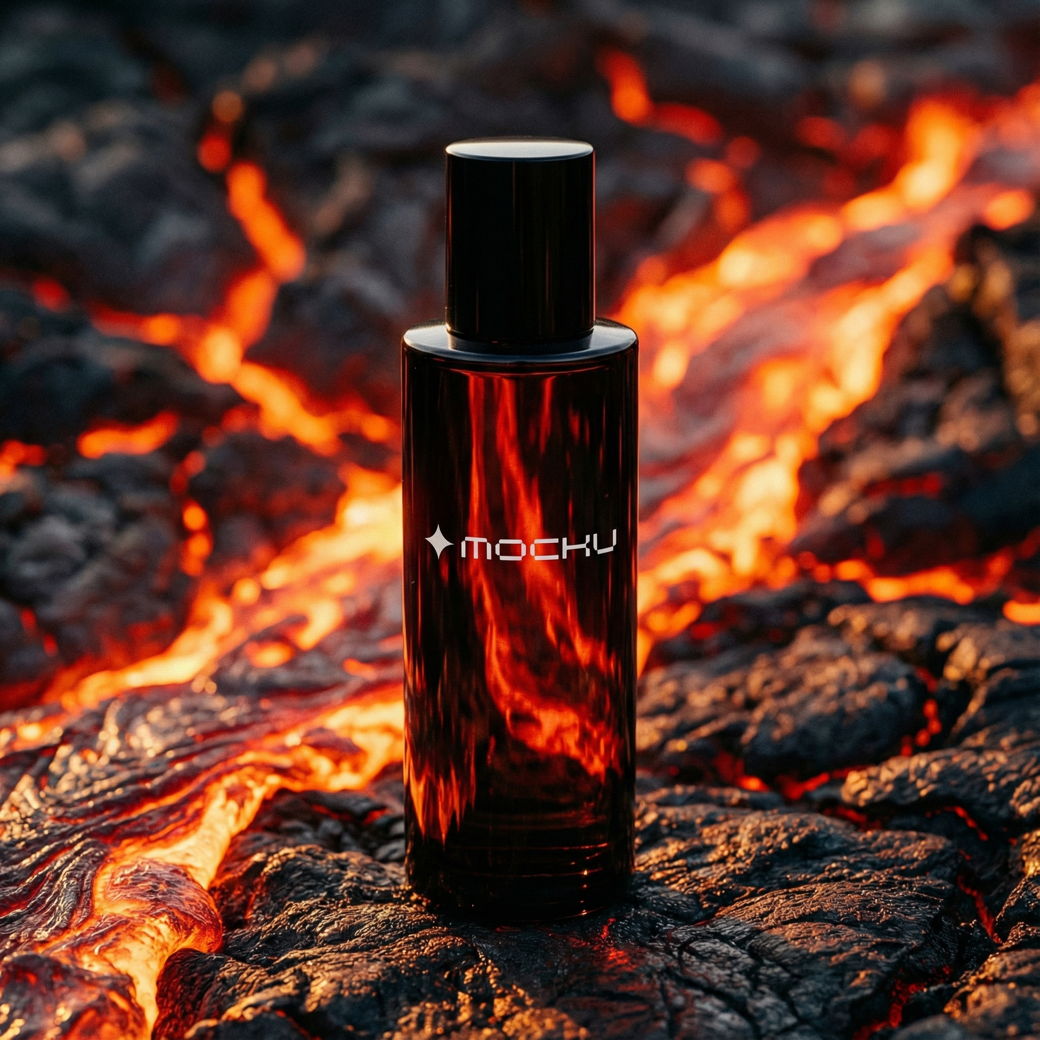 Cosmetic Bottle Minimal White mockup