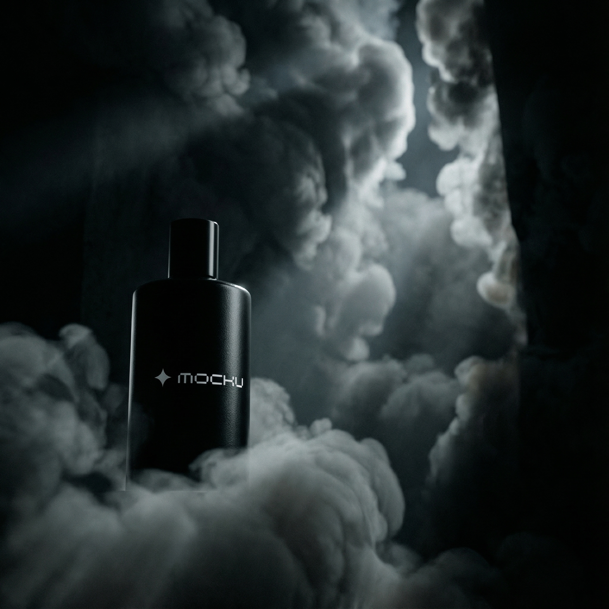 Cosmetic Bottle Minimal White mockup