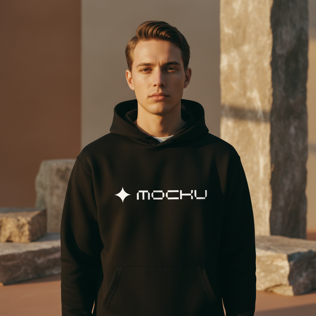 Hoodie Botanical Stone mockup